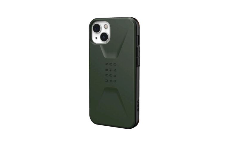 Tunt skal med extra skydd till iPhone 13 - UAG iPhone 13 Civilian Case (Olive)