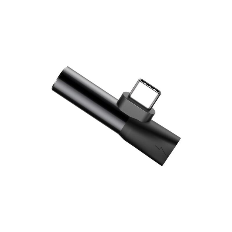 Baseus adapter L41 USB-C to USB-C - jack 3,5 mm black - Bild 7