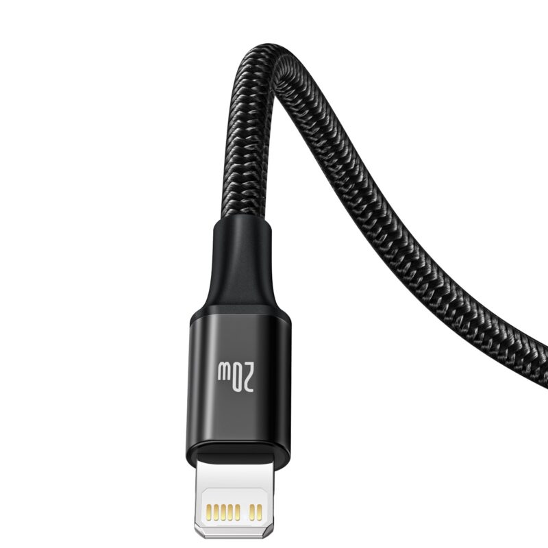 Baseus cable 3in1 Rapid PD USB-C - micro USB + Lightning + USB-C 1,5m black 20W - Bild 4