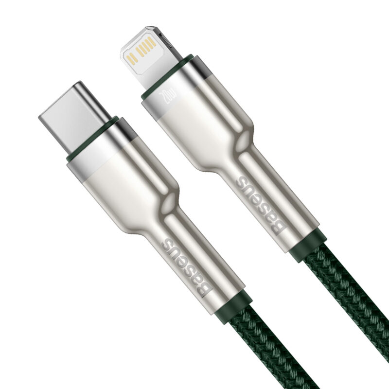 Baseus cable Cafule Metal PD USB-C - Lightning 1,0 m green 20W - Bild 3