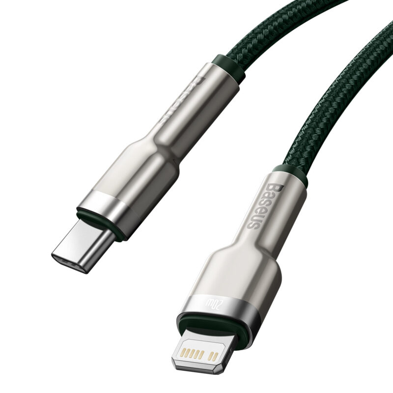 Baseus cable Cafule Metal PD USB-C - Lightning 1,0 m green 20W - Bild 5