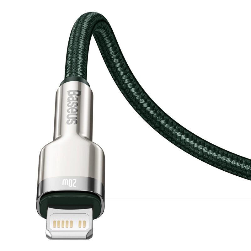 Baseus cable Cafule Metal PD USB-C - Lightning 1,0 m green 20W - Bild 7