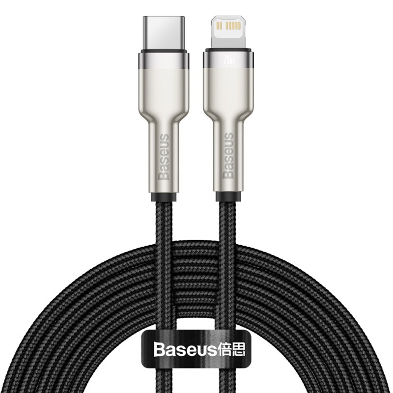 Baseus cable Cafule Metal PD USB-C - Lightning 2,0 m black 20W