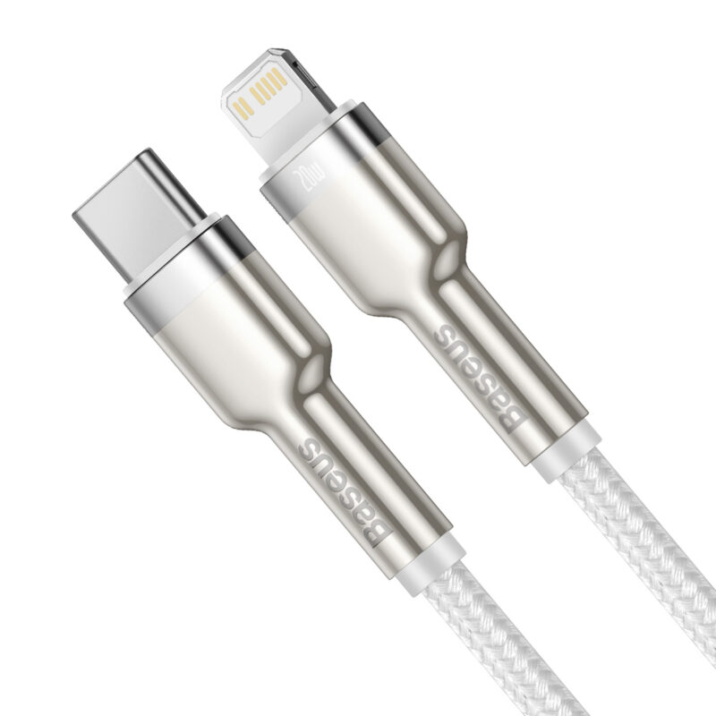 Baseus cable Cafule Metal PD USB-C - Lightning 2,0 m white 20W - Bild 3