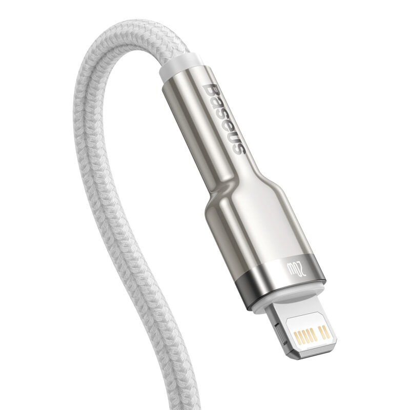 Baseus cable Cafule Metal PD USB-C - Lightning 2,0 m white 20W - Bild 4