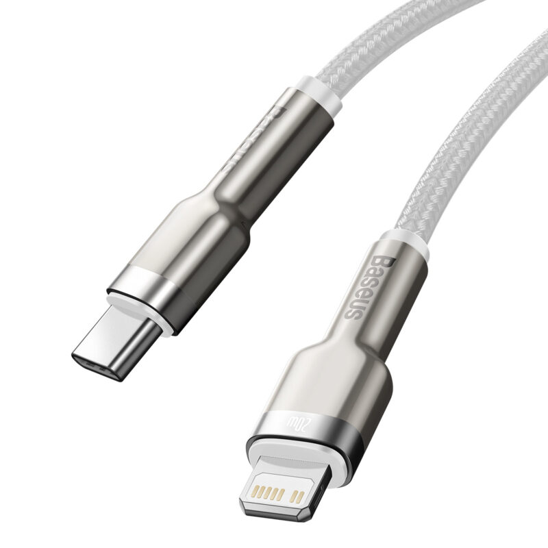 Baseus cable Cafule Metal PD USB-C - Lightning 2,0 m white 20W - Bild 5