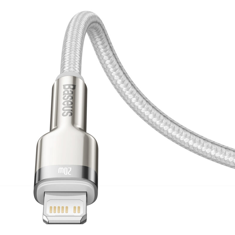 Baseus cable Cafule Metal PD USB-C - Lightning 2,0 m white 20W - Bild 7