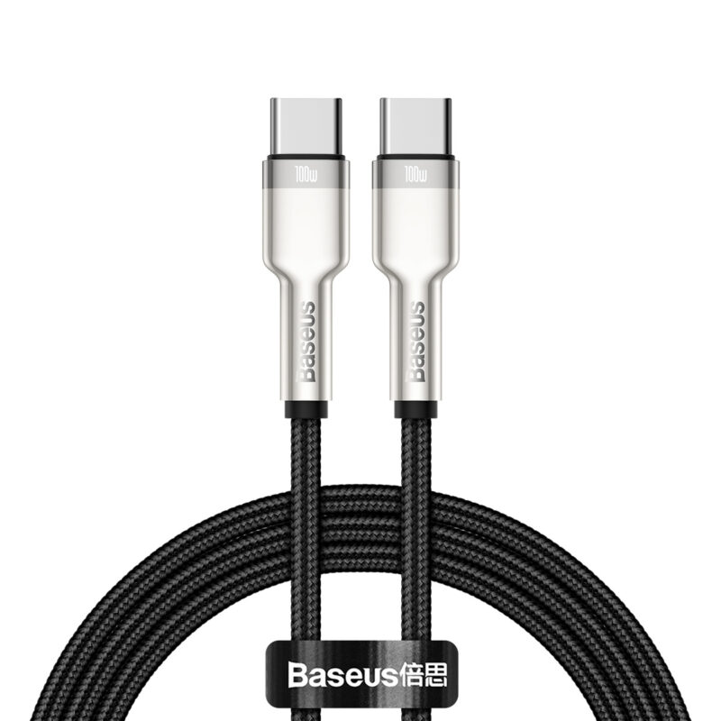 Baseus cable Cafule Metal PD USB-C - USB-C 1,0 m black 100W