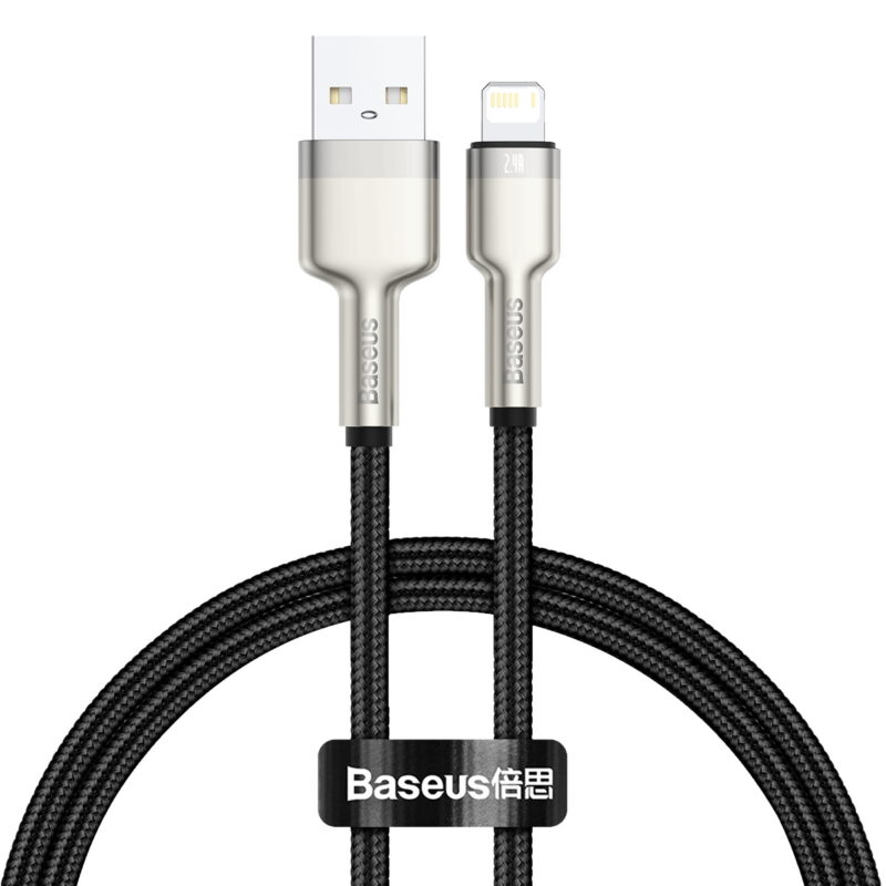 Baseus cable Cafule Metal USB - Lightning 0,25 m 2,4A black