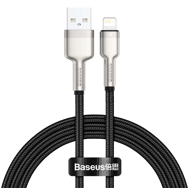 Baseus cable Cafule Metal USB - Lightning 1,0 m 2,4A black