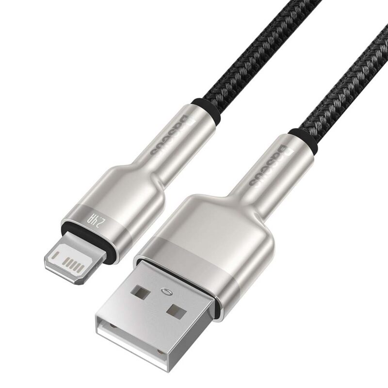 Baseus cable Cafule Metal USB - Lightning 1,0 m 2,4A black - Bild 8