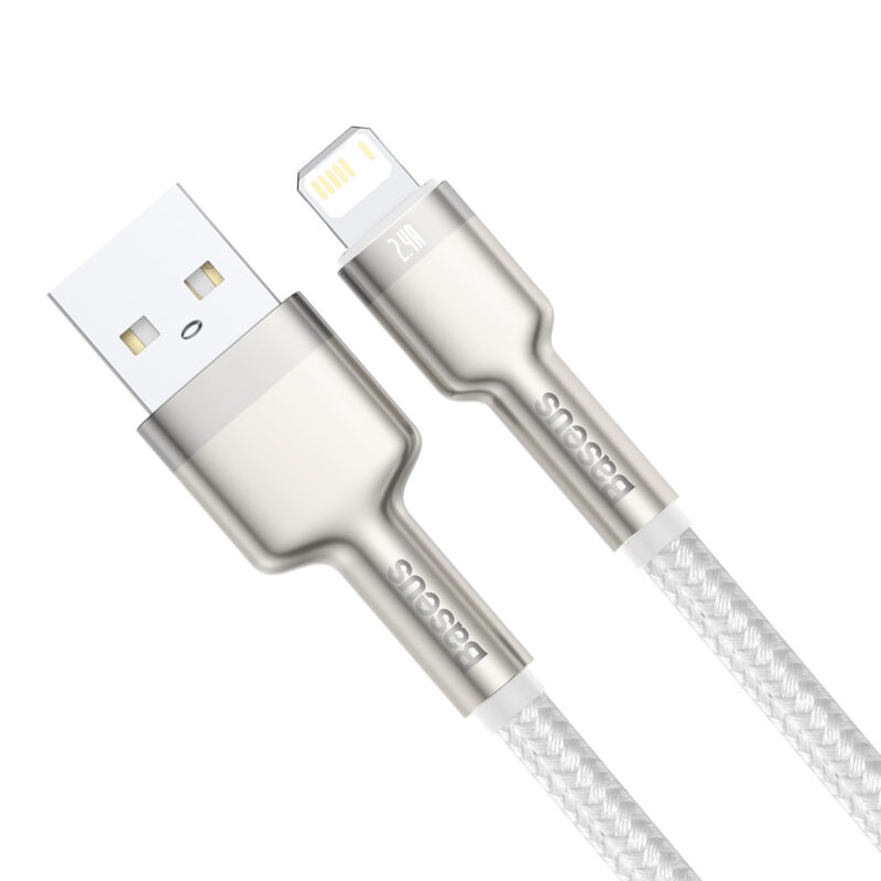 Baseus cable Cafule Metal USB - Lightning 1,0 m 2,4A white - Bild 3