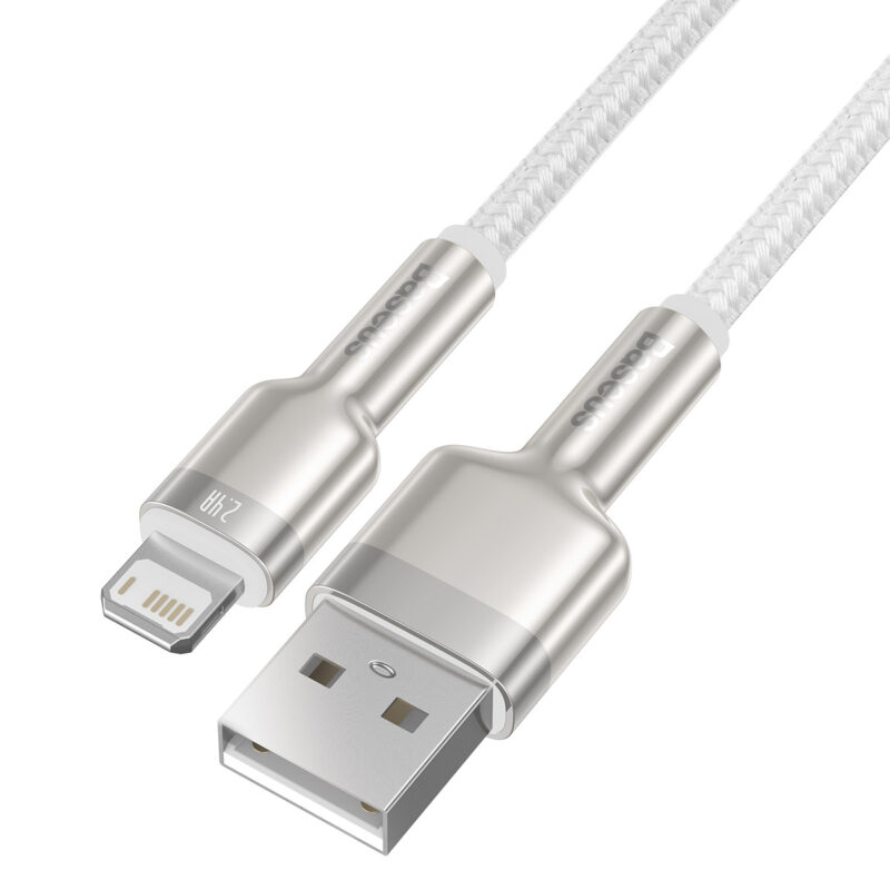 Baseus cable Cafule Metal USB - Lightning 1,0 m 2,4A white - Bild 4