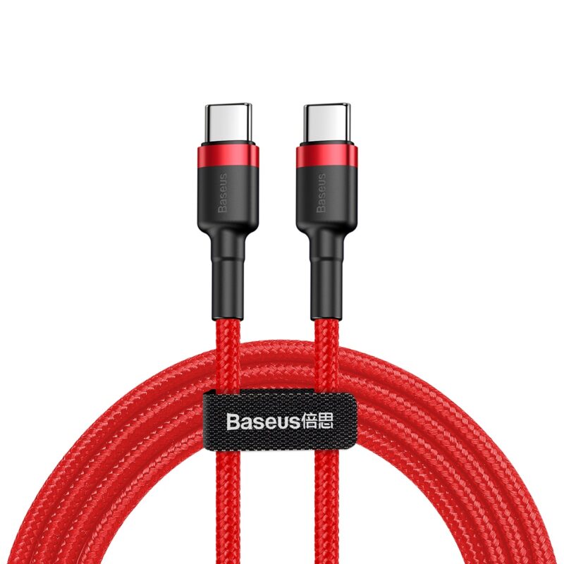 Baseus cable Cafule PD 2.0 USB-C - USB-C 2,0m 3A red 60W