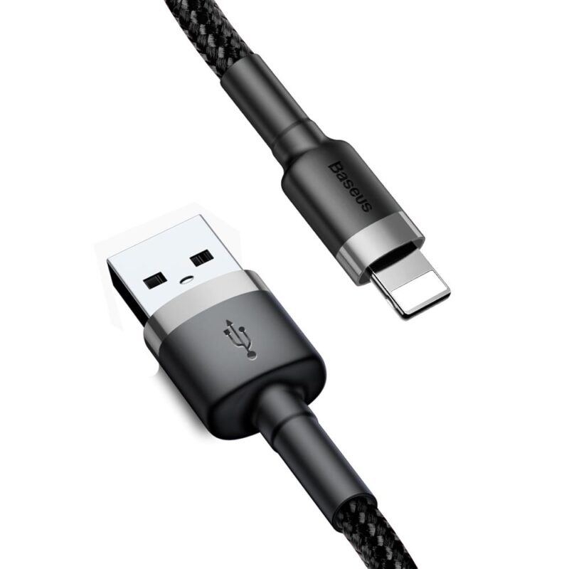 Baseus cable Cafule USB - Lightning 0,5 m 2,4A grey-black