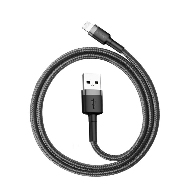 Baseus cable Cafule USB - Lightning 0,5 m 2,4A grey-black - Bild 6