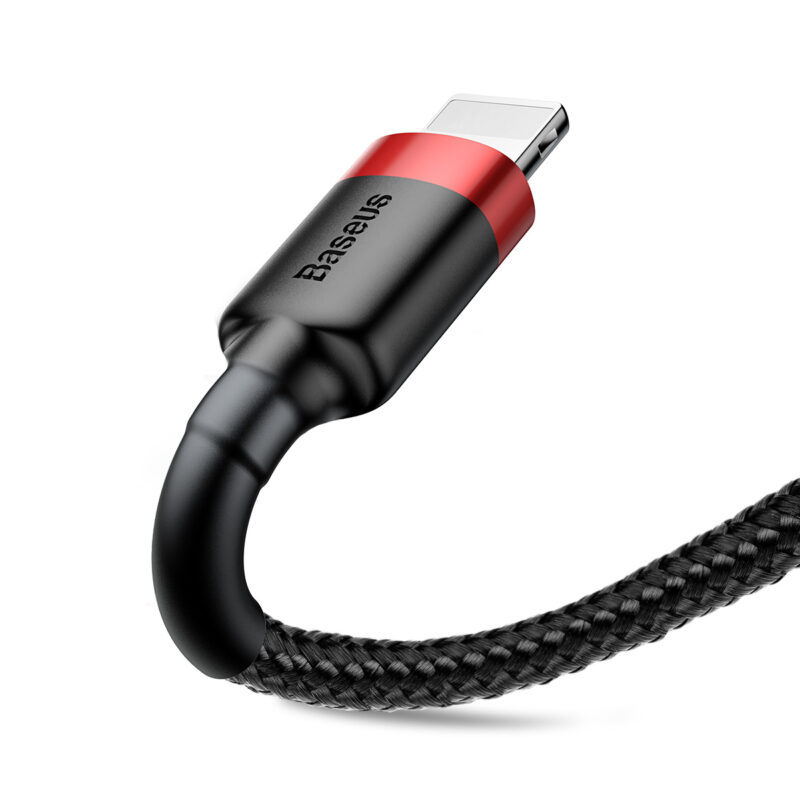 Baseus cable Cafule USB - Lightning 0,5m 2,4A red-black - Bild 3