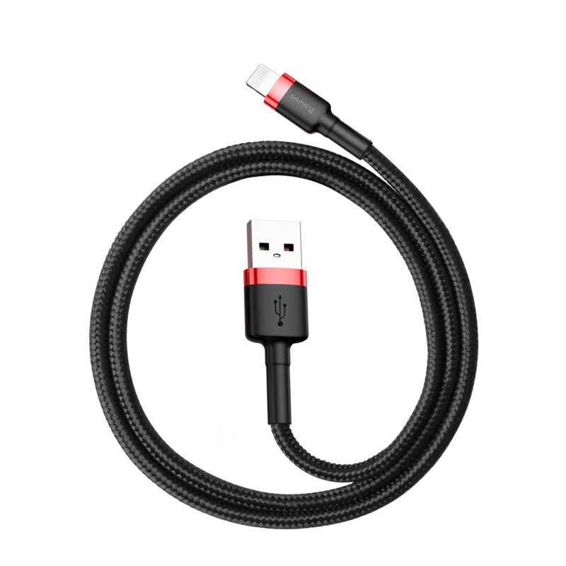 Baseus cable Cafule USB - Lightning 0,5m 2,4A red-black - Bild 5