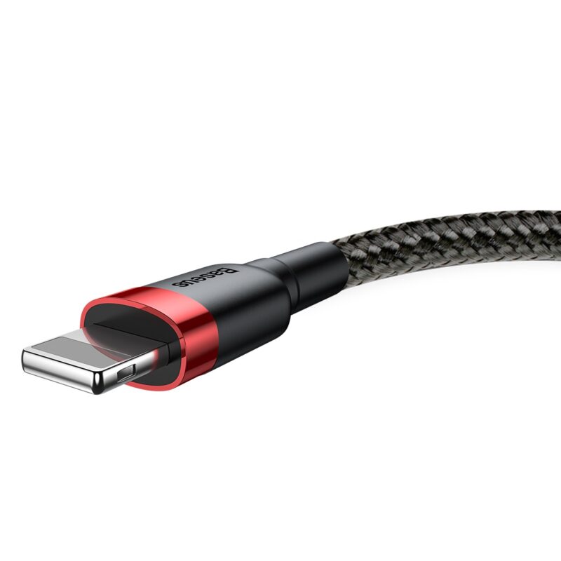 Baseus cable Cafule USB - Lightning 0,5m 2,4A red-black - Bild 7