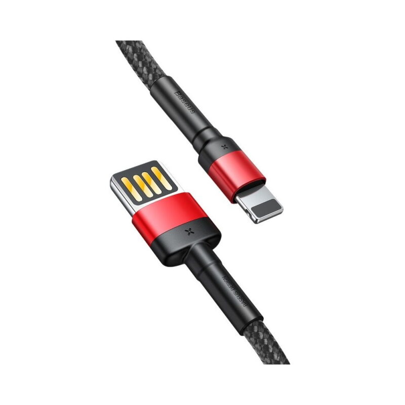 Baseus cable Cafule USB - Lightning 1,0 m 2,4A red-black double side USB