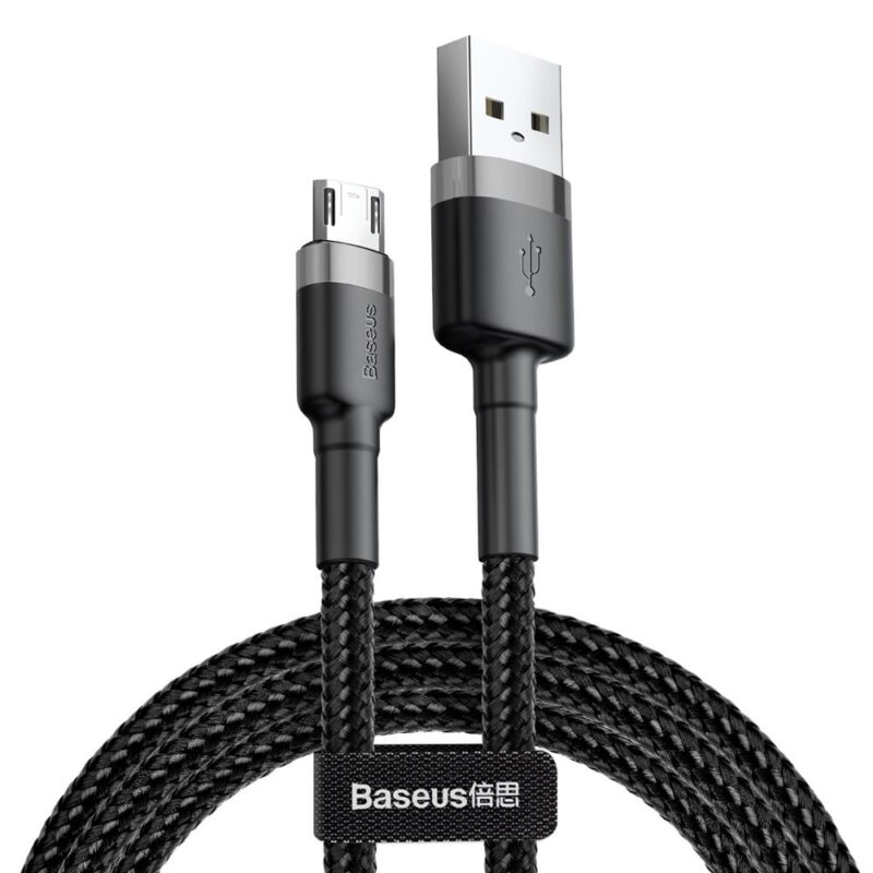 Baseus cable Cafule USB - microUSB 0,5 m 2,4A gray-black