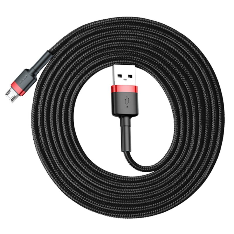 Baseus cable Cafule USB - microUSB 2,0 m 1,5A black-red - Bild 6