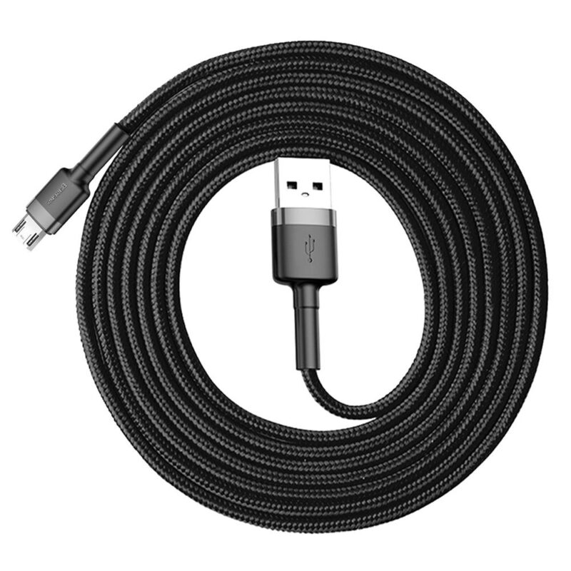 Baseus cable Cafule USB - microUSB 2,0 m 1,5A gray-black - Bild 6