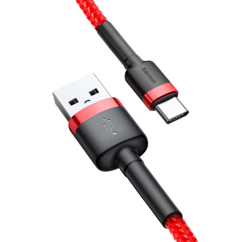 Baseus cable Cafule USB - USB-C 0,5 m 3A red - Bild 7