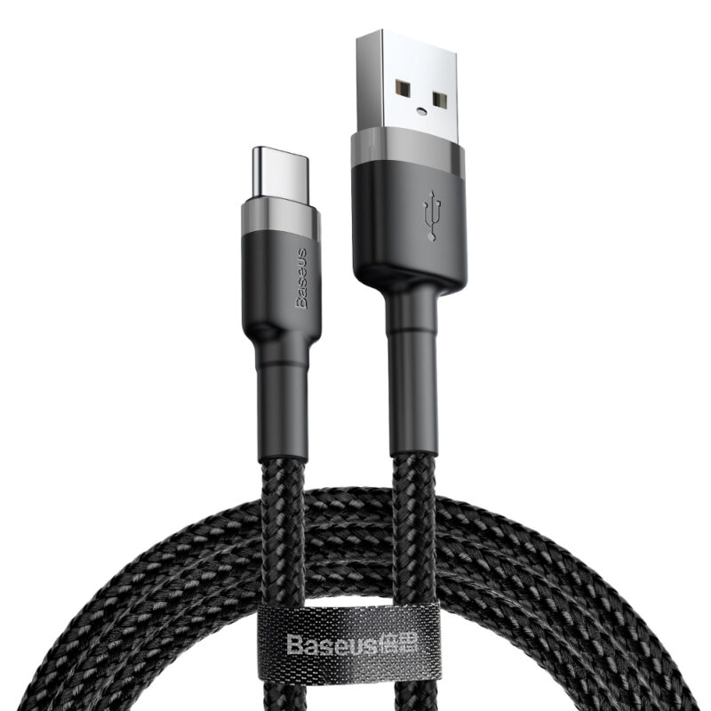 Baseus cable Cafule USB - USB-C 2,0 m 2A gray-black