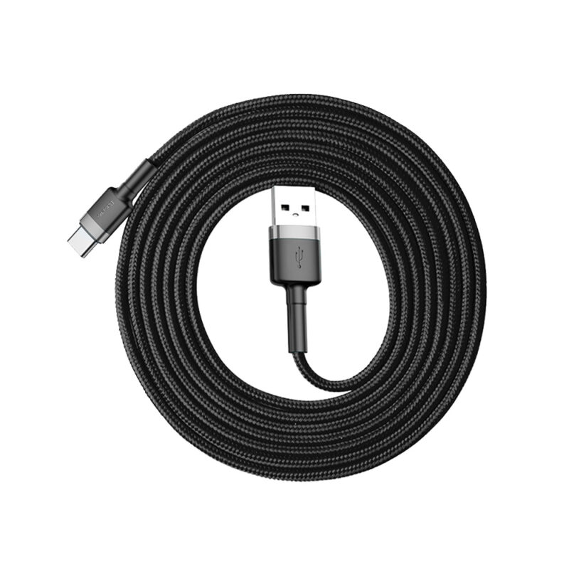 Baseus cable Cafule USB - USB-C 2,0 m 2A gray-black - Bild 6