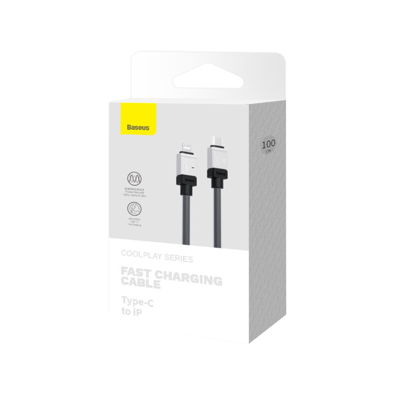 Baseus cable CoolPlay USB-C - Lightning 1m 20W black - Bild 9