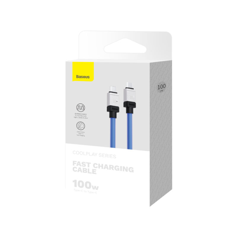 Baseus cable CoolPlay USB-C - USB-C 1m 100W blue - Bild 9