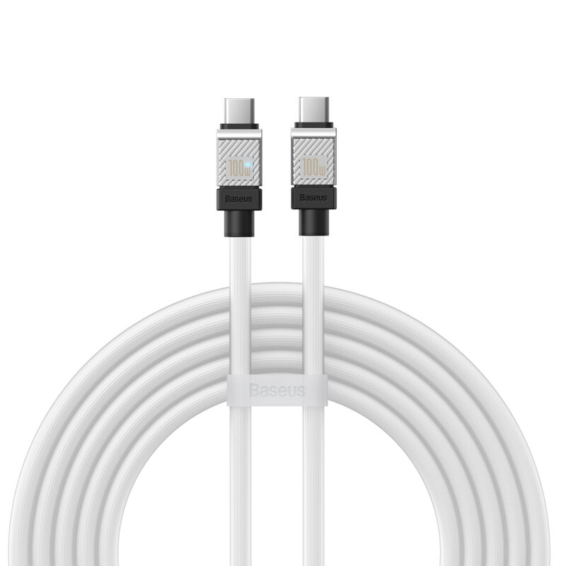 Baseus cable CoolPlay USB-C - USB-C 2m 100W white