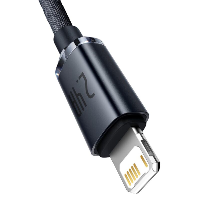 Baseus cable Crystal Shine USB - Lightning 1,2 m 2,4A black - Bild 3