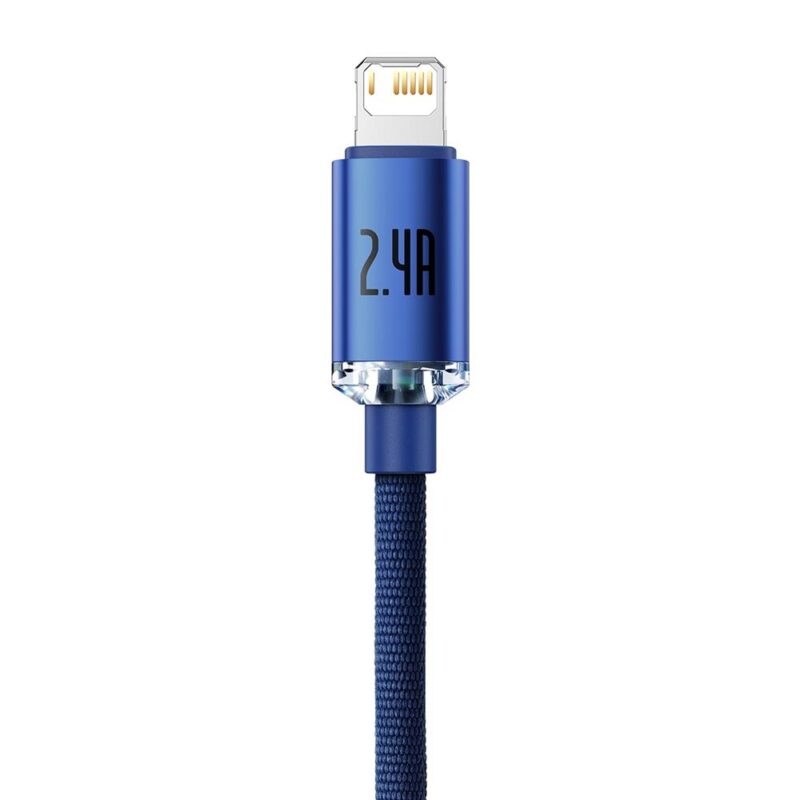 Baseus cable Crystal Shine USB - Lightning 1,2 m 2,4A blue - Bild 4