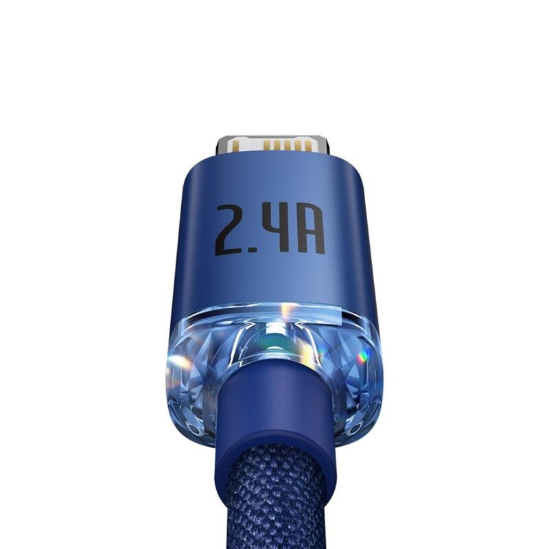 Baseus cable Crystal Shine USB - Lightning 1,2 m 2,4A blue - Bild 7