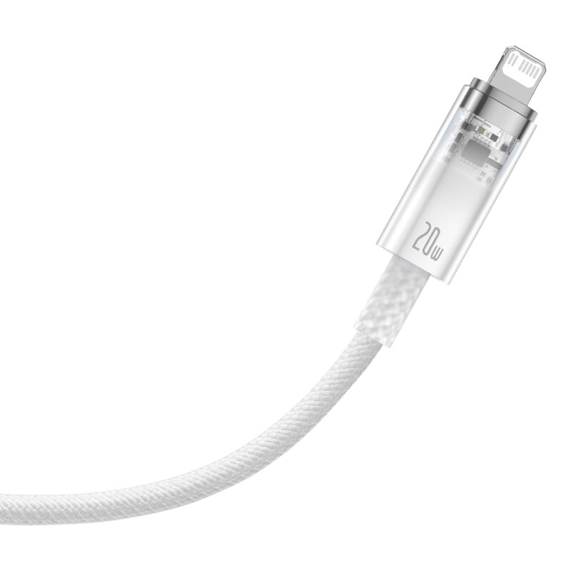 Baseus cable Explorer PD USB-C - Lightning 1,0m white smart temperature control 20W - Bild 3