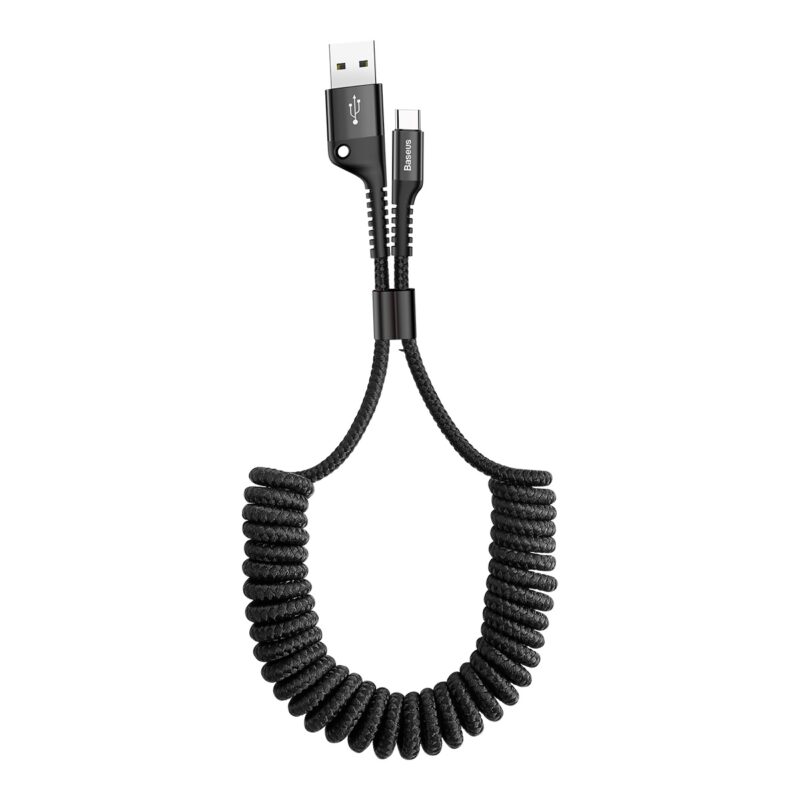 Baseus cable Fish Eye USB - Lightning 1,0m 2A black spring