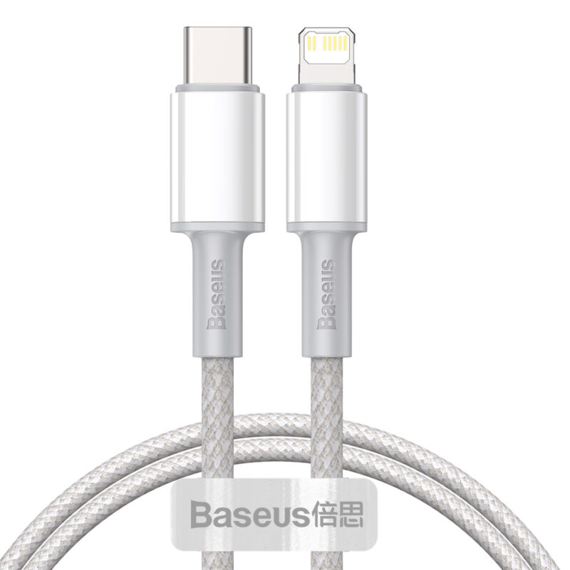 Baseus cable High Density PD USB-C - Lightning 1,0 m white 20W