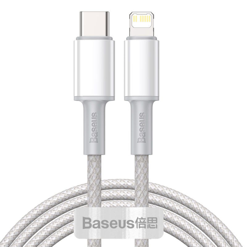 Baseus cable High Density PD USB-C - Lightning 2,0 m white 20W