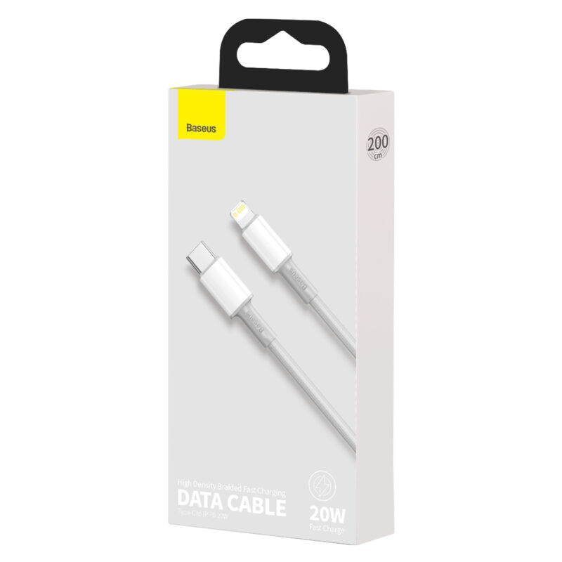 Baseus cable High Density PD USB-C - Lightning 2,0 m white 20W - Bild 8