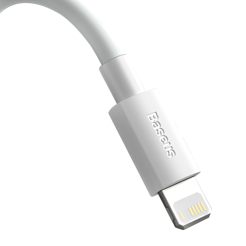 Baseus cable Simple Wisdom PD USB-C - Lightning 1,5 m white 20W