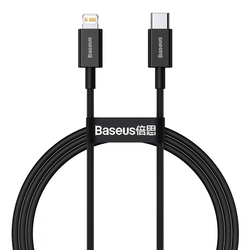 Baseus cable Superior PD USB-C - Lightning 1,0 m black 20W