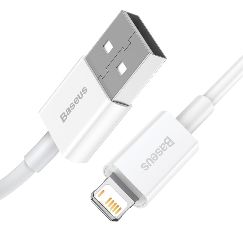 Baseus cable Superior USB - Lightning 0,25 m 2,4A white - Bild 3