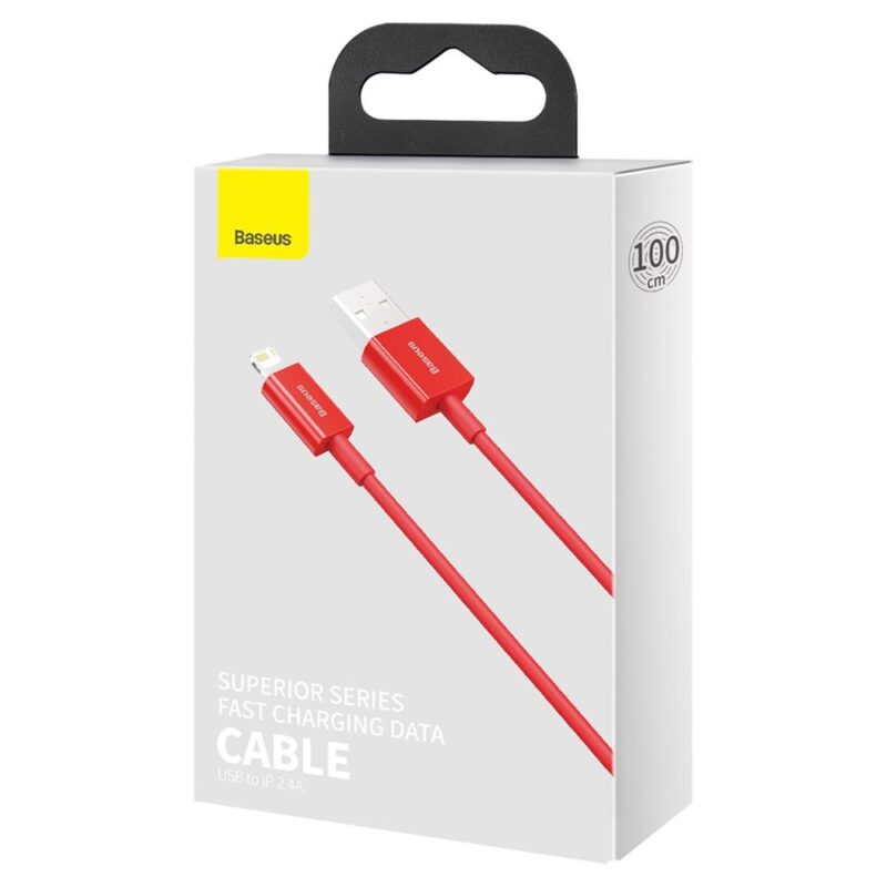 Baseus cable Superior USB - Lightning 1,0 m 2,4A red - Bild 8