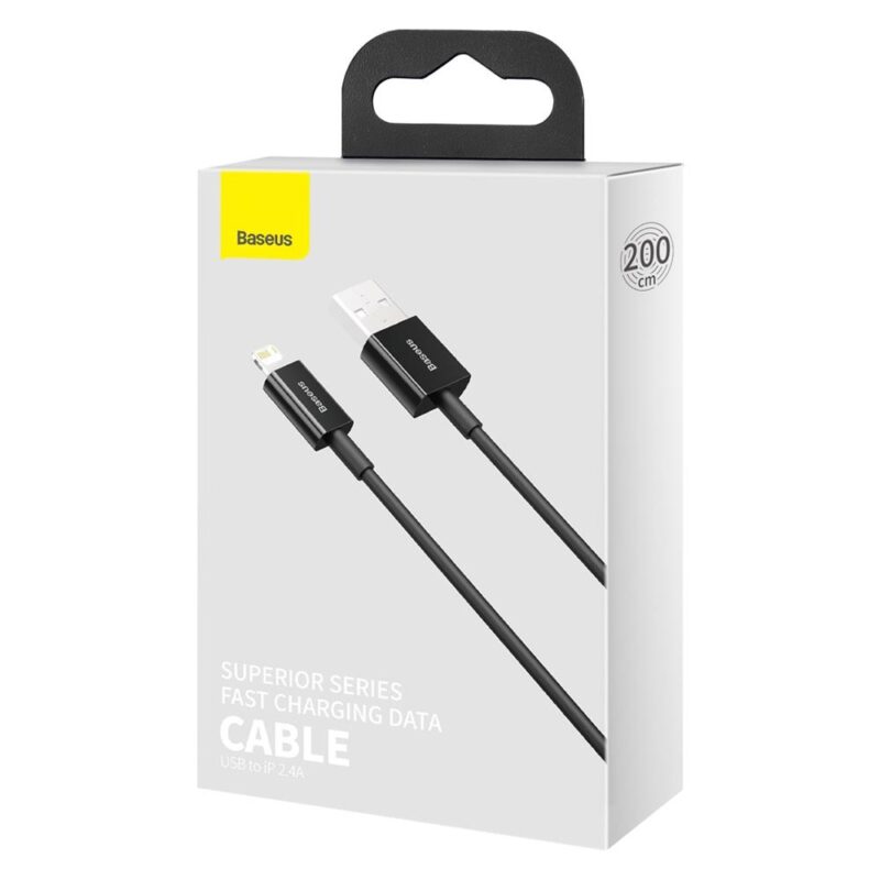 Baseus cable Superior USB - Lightning 2,0 m 2,4A black - Bild 8