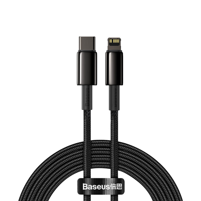 Baseus cable Tungsten PD USB-C - Lightning 2,0 m black 20W