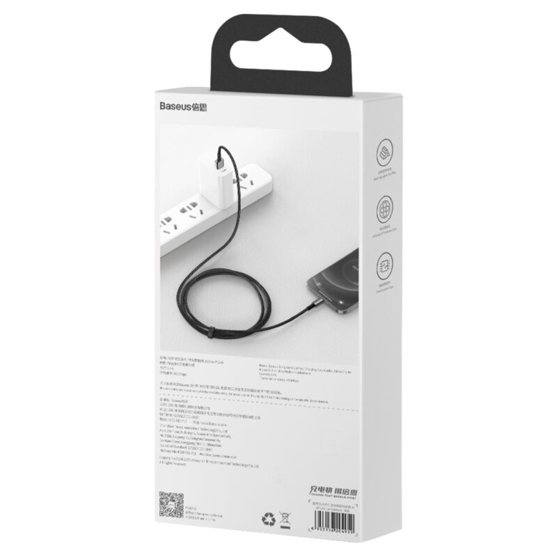 Baseus cable Tungsten USB - Lightning 2,0m 2,4A black - Bild 10