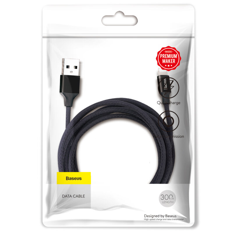 Baseus cable Yiven USB - Lightning 3,0 m 1,5A black - Bild 10