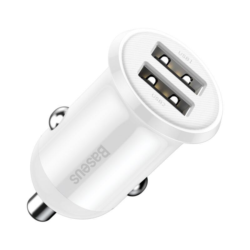 Baseus car charger Grain Pro 2x USB 4,8A white - Bild 5